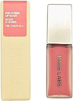 Haus Labs PhD Hybrid Lip Glaze Plumping Gloss - Macaron - Cool Pink