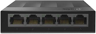 TP-Link LS1005G 5-Port Desktop/Wallmount Gigabit Ethernet Switch/Hub, Network Splitter, Plug and Play, Plastic Case, Black