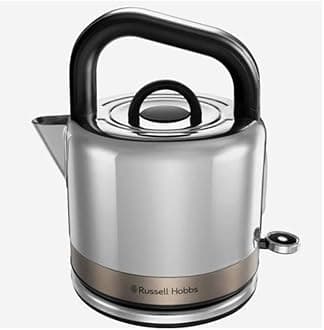 Distinctions 1.5L Cordless Electric Kettle (Fast boil, 3KW, Removable washable anti-scale filter, Pull to open lid, Perfect pour spout, Stainless Steel & Titanium) 26422