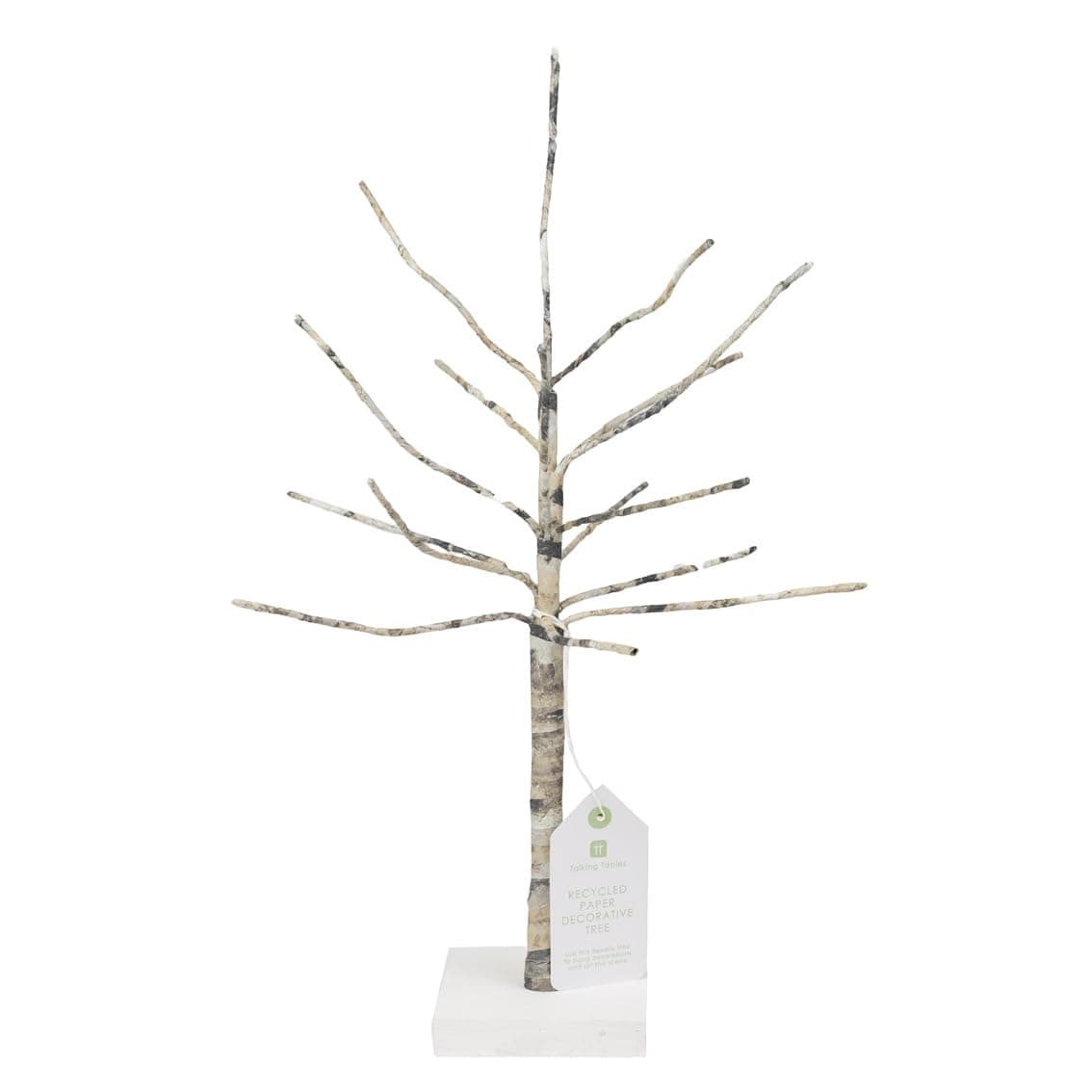 Talking Tables Recycled Paper Easter Tree Table Centrepiece to Hang Decorations | Bendable Branches | Eco Friendly Option | Reuse Again at Christmas | Designed in The UK Height 40cm