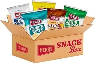 Herr’s Potato Chips, Variety Pack, Gluten Free Snacks, 1oz Bag (36 Count)