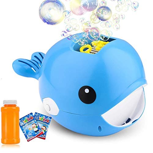 COSILY Bubble Machine, Automatic Durable Bubble Blower for Kids, Portable Bubble Maker 2500 Bubbles per Minute Easy to Use for Party, Wedding, Outdoor Indoor Games