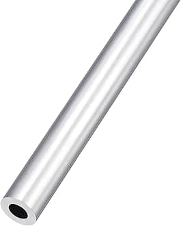 METALLIXITY 6063 Aluminum Tube (10mm OD x 6mm ID x 300mm L), Aluminum Round Tubing - for Home Furnishing, Machinery, DIY Handicraft