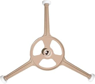 SDTC Tech Microwave Oven Turntable Ring Glass Plate Tray Triple Arm Rotating Support with 16mm Roller Wheels for 10" Microwave Oven Glass Flat Turntable Plate (Arm Length 3.74" / 95 mm)