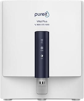 Pureit Vital Plus Mineral RO+UV+MP 6 Stage, 7L |Upto 60% Water Saving | Wall mount Water Purifier with FiltraPower technology (White)