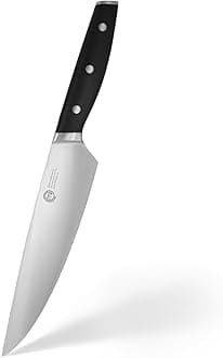 Chef Knife 13" with High Carbon Stainless Steel Blade and Triple Riveted Handles, Professional Quality Kitchen Knife for Precision Cooking at Home, Perfectly Balanced, Razor Sharp