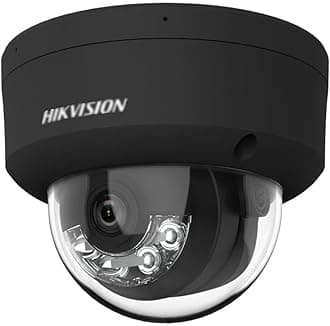 DS-2CD2183G2-LIS2U 2.8mm Black 4K 8MP ACU-Sense Smart Hybrid Light Dome IP Camera, Dual Mic, AI VCA, Human/Vehicle Detection, IR/Color Night, Upgrade DS-2CD2183G2-IU, Compatible for Hikvision(Not PTZ)