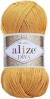 Hand Knitting Yarn 100% Microfiber Acrylic Yarn Alize Diva Silk Effect Thread Crochet Art Lace Craft Lot of 4 skeins 400gr 1532yds (488)