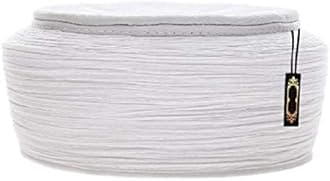 NDA Imama Headwear for Men's Headwear Pagri Scarf for Muslim Men's Long Scarfs for prayer Imam Safa | Caps/Hat not included (5-Meters, White)