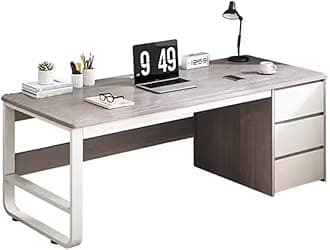 NKX Multifunctional Computer Table And Office Desk With 3 Drawers 120 CM