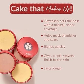 Olivia Skinsync Pan Cake 30g | Full Coverage Waterproof Makeup Base | Velvety Matte Finish | Hides Blemishes | Sweat-Resistant | UV Protection | Long-Lasting & Crease-Free Wear | IVY - 1