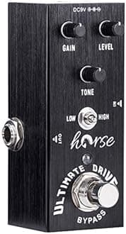 Ultimate Drive Guitar Pedal, Horse Electric Effects Pedals Mini Single Type DC 9V True Bypass