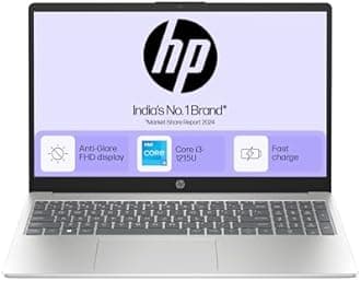HP 15, 12th Gen Intel Core i3-1215U Laptop (8GB RAM, 512GB SSD) 15.6"/39.62cm, FHD, Win 11, MS Office 2021, Silver, 1.59Kg, Dual Speakers, FD0061TU