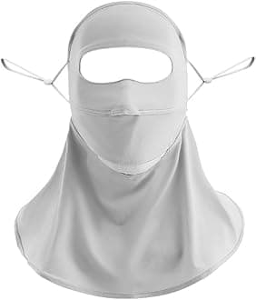 Breathable Summer Face Mask with UV Protection−Full Neck&Forehead Coverage Shield for Hot Summer Men Women Cycling Hiking Fishing Motorcycle Hood Helmet Liners Outdoor Sports, One Size