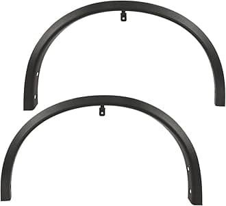 PIT66 Fender Flare, Compatible with 2014-2020 Nissan Rogue Front Driver & Passenger Side Textured Black Plastic 2Pcs #638609TA1A