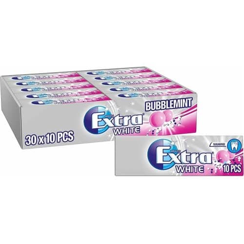 Wrigley's Extra White Bubble mint Chewing Gum 14g (12 pcs)