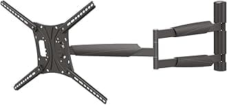 Barkan 102cm Long TV Wall Mount, 13-86 inch Full Motion Articulating - 4 Movement Flat/Curved Screen Bracket, Holds up to 60kg, Extremely Extendable, Fits LED OLED LCD