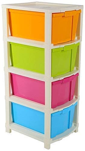 SGMSC 4 Layer Plastic Modular Drawer System for Home, Office, Hospital, Parlor, School, Doctors, Home and Kids, Colour May Vary