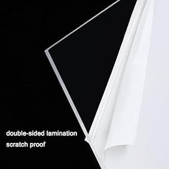 Polycarbonate Roofing Sheet,Clear Acrylic Plastic Sheet,Daylighting Panel,Roofing Cladding,UV Protection Rainproof Roof Cover,for Greenhouses,Sheds,Carports,Huts,Kennels (1x9m)