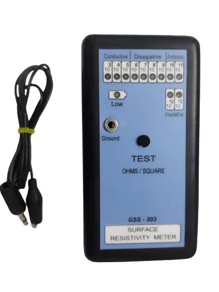 Global Statclean Systems Power Factor Meter, SMD Tester, Magic Tester & More - Premium Quality Surface Resistivity Meter by Global Static Solutions (Model GSS 203)