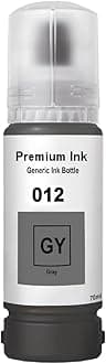 011/012 Compatible Refill Ink for Epson L8180 / L8160 Printer – Compatible Ink Bottle for Epson 011/012 Ink (Gray)