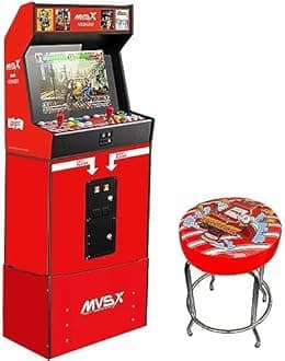 NEO-GEO MVSX Home Arcade Machine Set [Included Base, Riser and Stool] with 50 Pre-Loaded SNK Retro Games