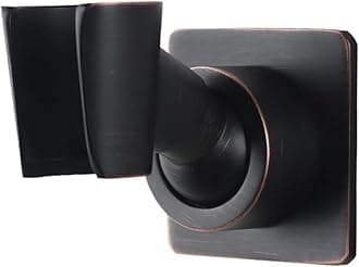 YDmeet Shower Head Holder Adjustable Handheld Shower Head Bracket Adhesive Shower Wall Mount Holder Brass Shower Wand Holder Oil-Rubbed Bronze Drill Free