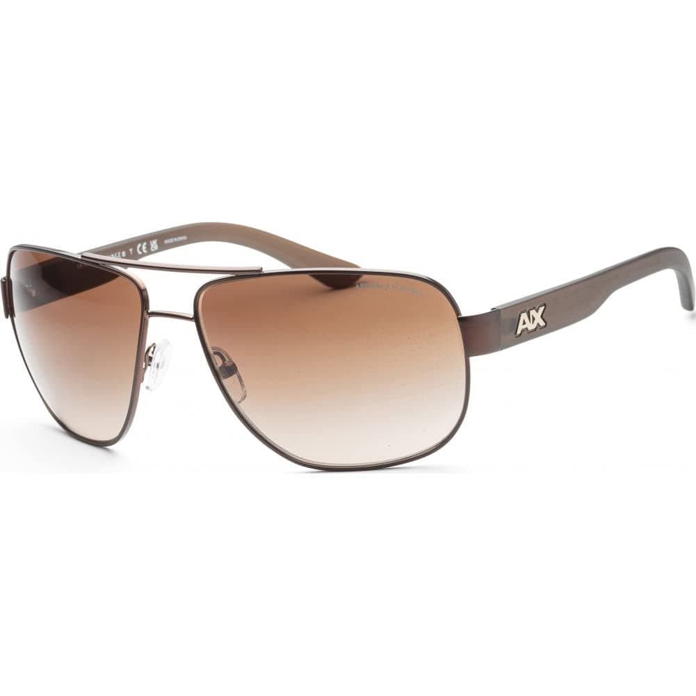 Armani Exchange mens Ax2012s Rectangular Sunglasses