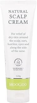 MooGoo Scalp Cream - Seborrheic Dermatitis & Cradle Cap Natural Formula, Relief for Red, Itchy, Crusty & Dry Skin Around the Scalp, Ears, Hairline, Eyes & Nose, for Babies & Adults, 120g / 4.2oz.