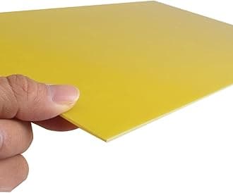 G10 FR4 Sheet Fiberglass Panel, Epoxy Resin Panel, 200x300x2.0mm Yellow
