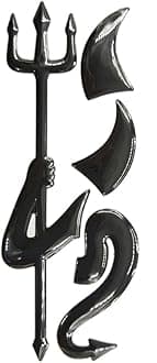 2 Set Black Devil Style Stickers Demon Decals Decoration for Car Logo