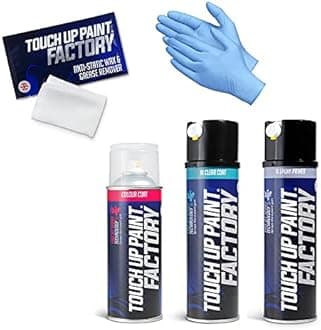 Touch Up Paint Factory - Scratch Repair Kit Compatible With MERCEDES Cars With Colour Code: 191/9191 - COSMOS BLACK METALLIC Size: Aerosol Kit - Plus (Medium) - Computer Matched