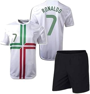 RJM Ronaldo 7 Jersey with Shorts for (Men,Kids,Boys)