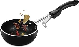 Pigeon 177 Non Stick Tadka Pan, Black, W 12.0 X H 6.0 X D 30.0 Cm, Aluminum