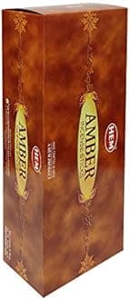 TRUMIRI Amber Incense Sticks & Holder Bundle: 6 Sets of 20 Sticks Each, 120 Total Pieces