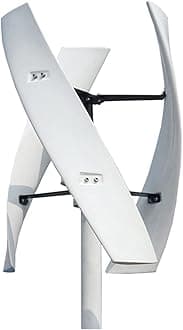 Vertical Axis Wind Turbine Generator+MPPT Controller,10000W 24V 48V 220V 3 Blades Vertical Magnetic Levitation Upright Wind Generator for Home Use (220V)