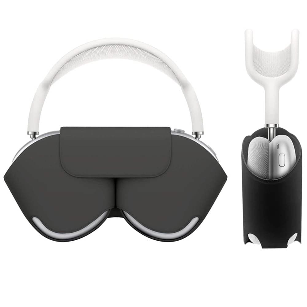 Goodern Compatible with Smart Case for Apple AirPods Max Automatic Sleep Function Protective Headphones Case Cover Scratch-proof Travel Carrying Case Airpods Max Accessories for AirPod Max-Black