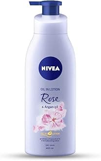Rose and Argan Oil Body Lotion 400 ml (13.5 oz) - - goodness of natural oil in a fast absorbing lotion. Dry Skin - India