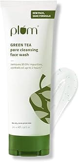 Green Tea Pore Cleansing Face Wash For Oily and Acne Skin Clean Dirt Pollution For Clear Skin 100% Vegan, 100 ml