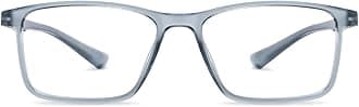 LENSKART BLU | Zero Power Bluecut & Antiglare Computer Eyeglasses For Eye Protection And Strain | Full Rim Rectangle | Men & Women | Medium | LB E14242