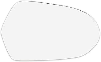 X AUTOHAUX Car Rearview Mirror Glass Replacement with Backing Plate Heated Right Side Passenger Side for Audi A6 Quattro S6