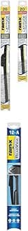 Rain-X 810197 Latitude 2-in-1 Water Repellent Wiper Blades, 26" and 20" Windshield Wipers and Rain-X 850029 Rearview 12-A Rear Wiper Blade, 12" (Pack of 3) -Replacement Windshield Wiper Blades