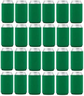 Can Cooler Sleeves Blank Poly Foam (48, Kelly Green)