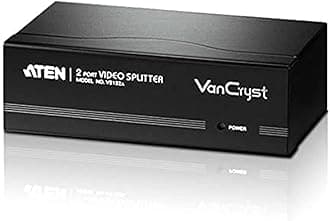 ATEN 2-Port VGA Video Splitter 450MHz VS132A (Black)