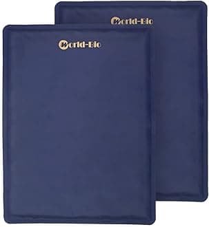 Large Gel Ice Pack 2 pack for Injuries Reusable, Flexible Hot Cold Therapy Pad for Hip, Back, Knee, Leg, Soothing Pain from Bruises & Sprains, Muscle Aches, Relief for Surgery, Back Pain 11.5" x 15.4"