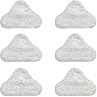 6pcs Replacement Pads Compatible for H2O H20 X5 Steam Mop Cleaner Floor Washable Microfibre Pads