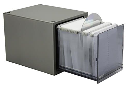 One Touch 80 CD/DVD Storage Box (Dark Silver)