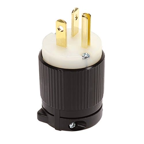 NEMA 5-20P Replacement Plug Easy Assembly - Durable Nylon Construction - WB520P - Rewireable