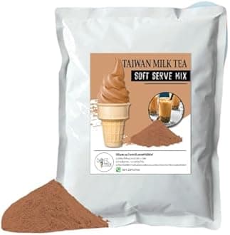 Soft Serve Ice Cream Powder – 1kg Pack, Makes 3.5kg of Ice Cream – Smooth, Creamy & Easy to Make (Taiwanese milk tea)