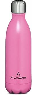 Atlasware Stainless Steel Vacuum Bottle, 350 Ml - Pink